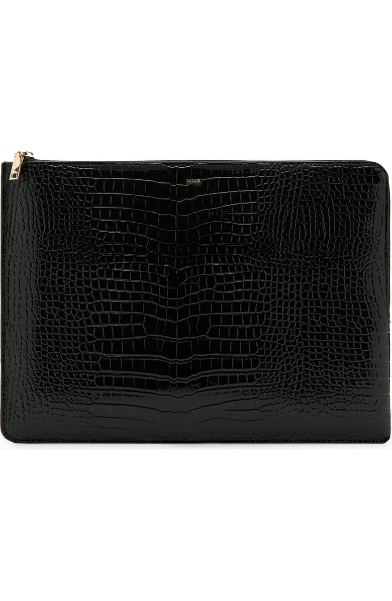 MANGO Croc Embossed Laptop Case, Main, color,