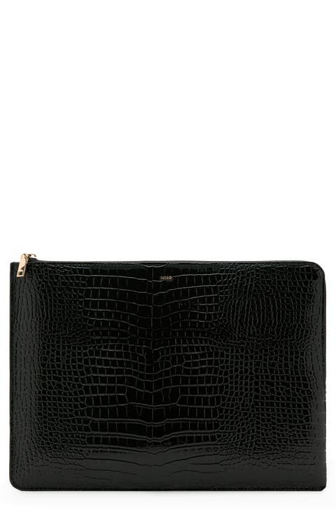 Croc Embossed Laptop Case