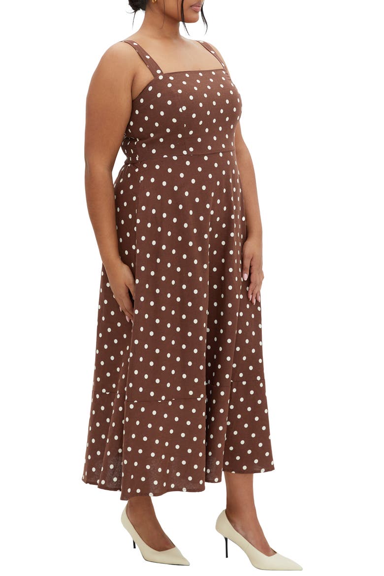 Collins Maxi Sundress, Alternate, color, CHOCOLATE SPOT