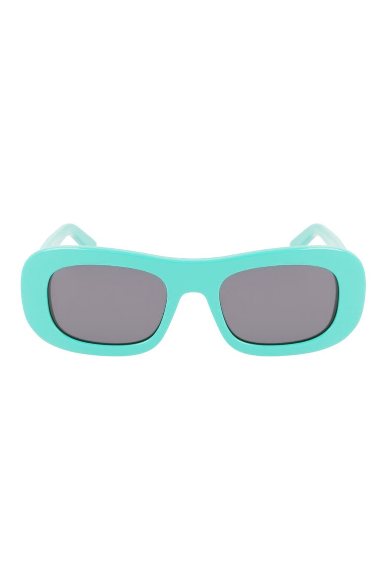 Classic 51mm Oval Sunglasses, Main, color, GREEN