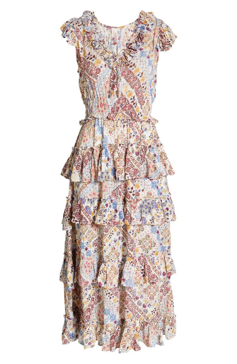 Raga Romina Ruffle Midi Dress, Alternate, color,