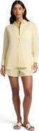 Onia Air Linen Boyfriend Long Sleeve Shirt