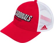 adidas Men's adidas Red Louisville Cardinals Mascot Block Letter Slouch Trucker Adjustable Hat