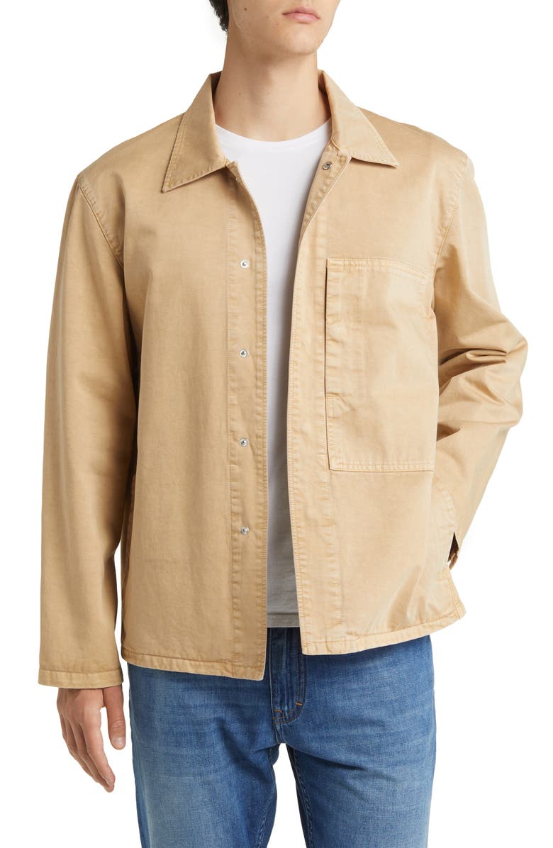 Closed Snap-Up Cotton Field Jacket, Main, color, 