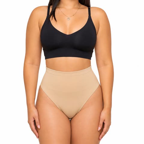 X Yahaira Thong Panty Lace Double Tummy Layer