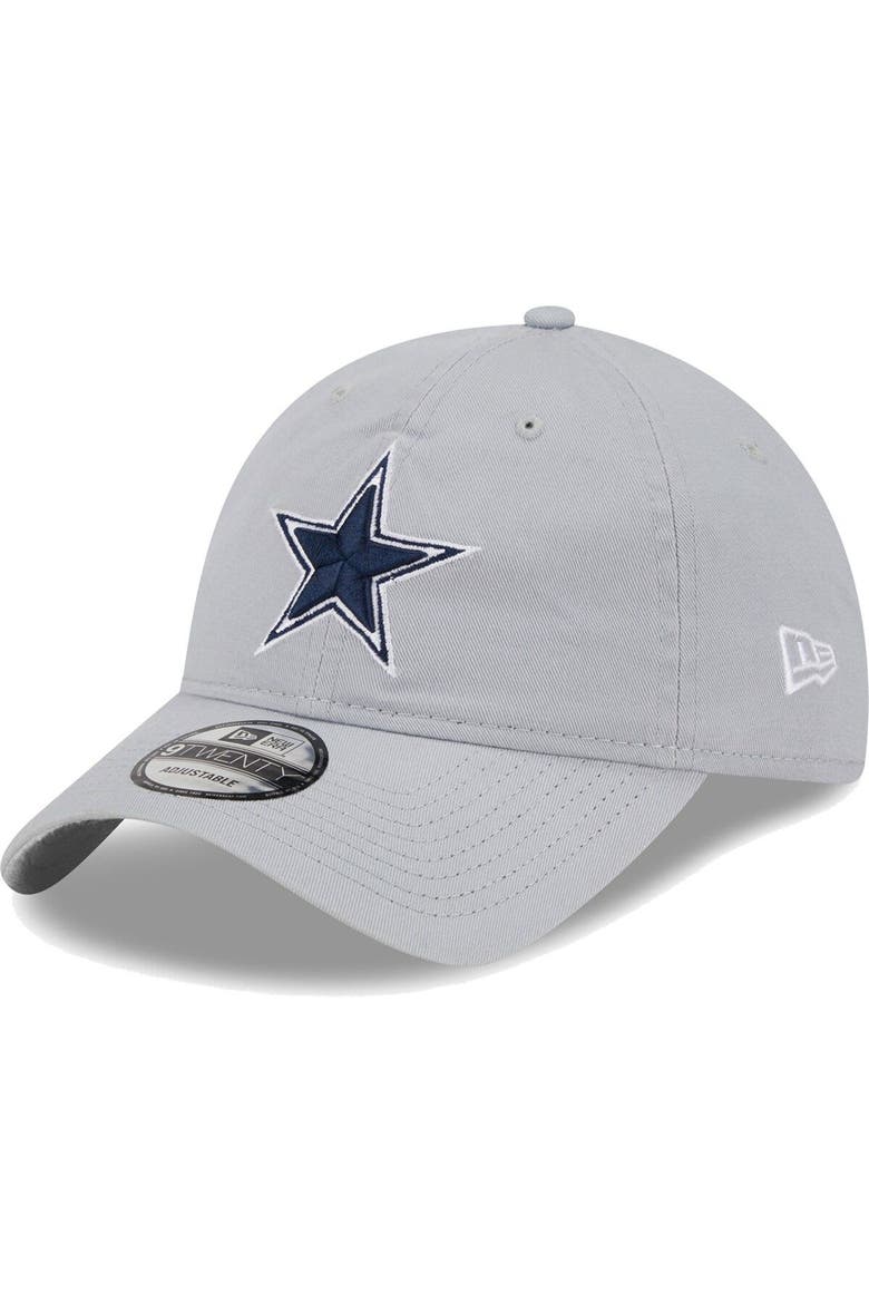 Men's New Era  Gray Dallas Cowboys Main Core Classic 2.0 9TWENTY Adjustable Hat, Main, color, Gray