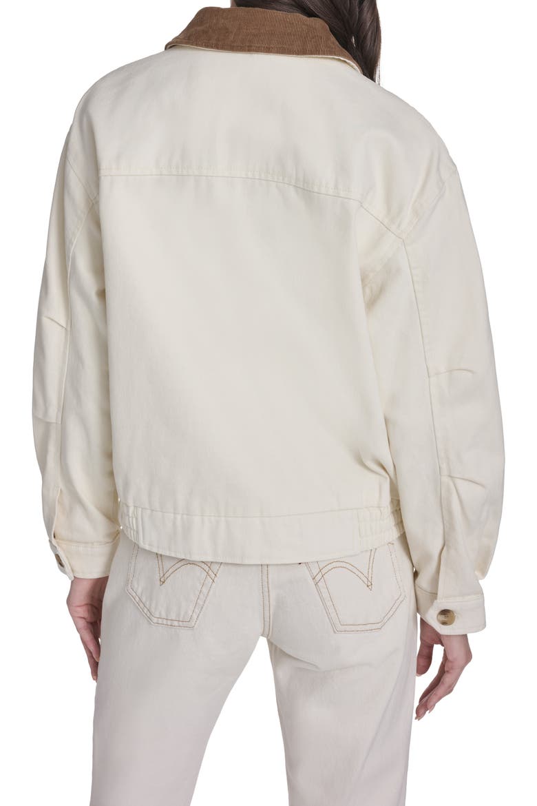 Laydown Denim Utility Jacket, Alternate, color, ECRU/ TAN CORDUROY