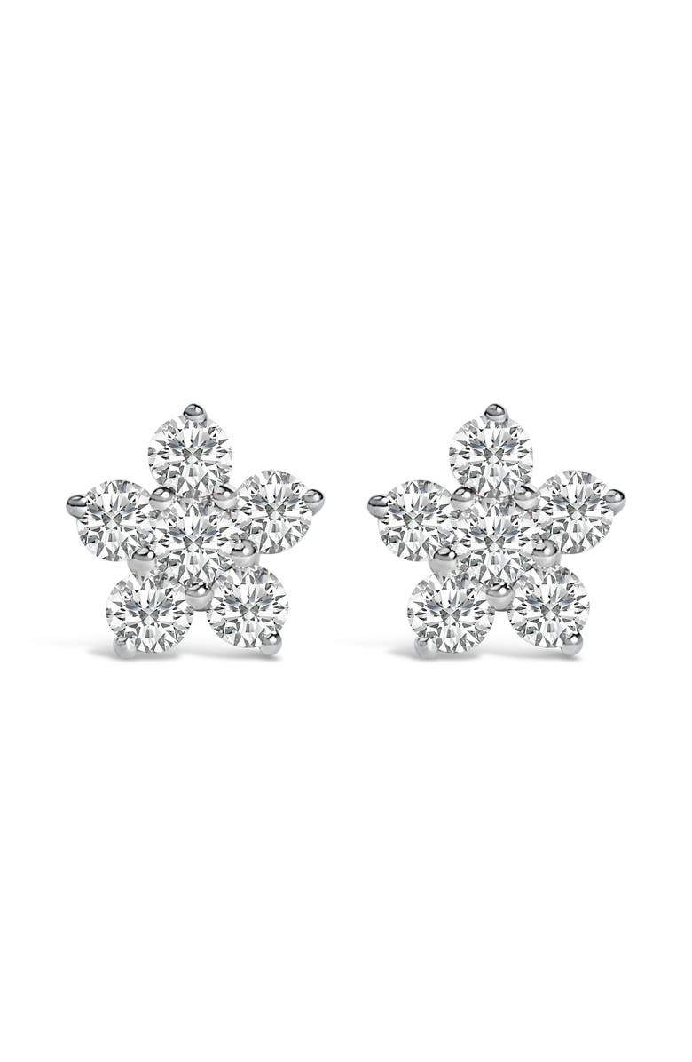 Haus of Brilliance 10K Gold 1/2 Cttw Lab Grown Diamond Star Stud Earrings, Main, color, White