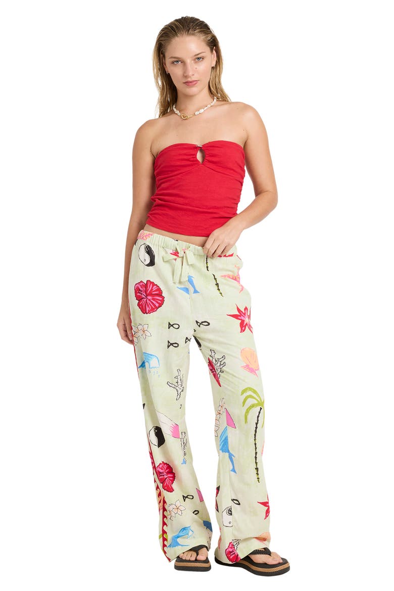 x Lottie Hall Pull-On Pants, Alternate, color, SUNNY LIME