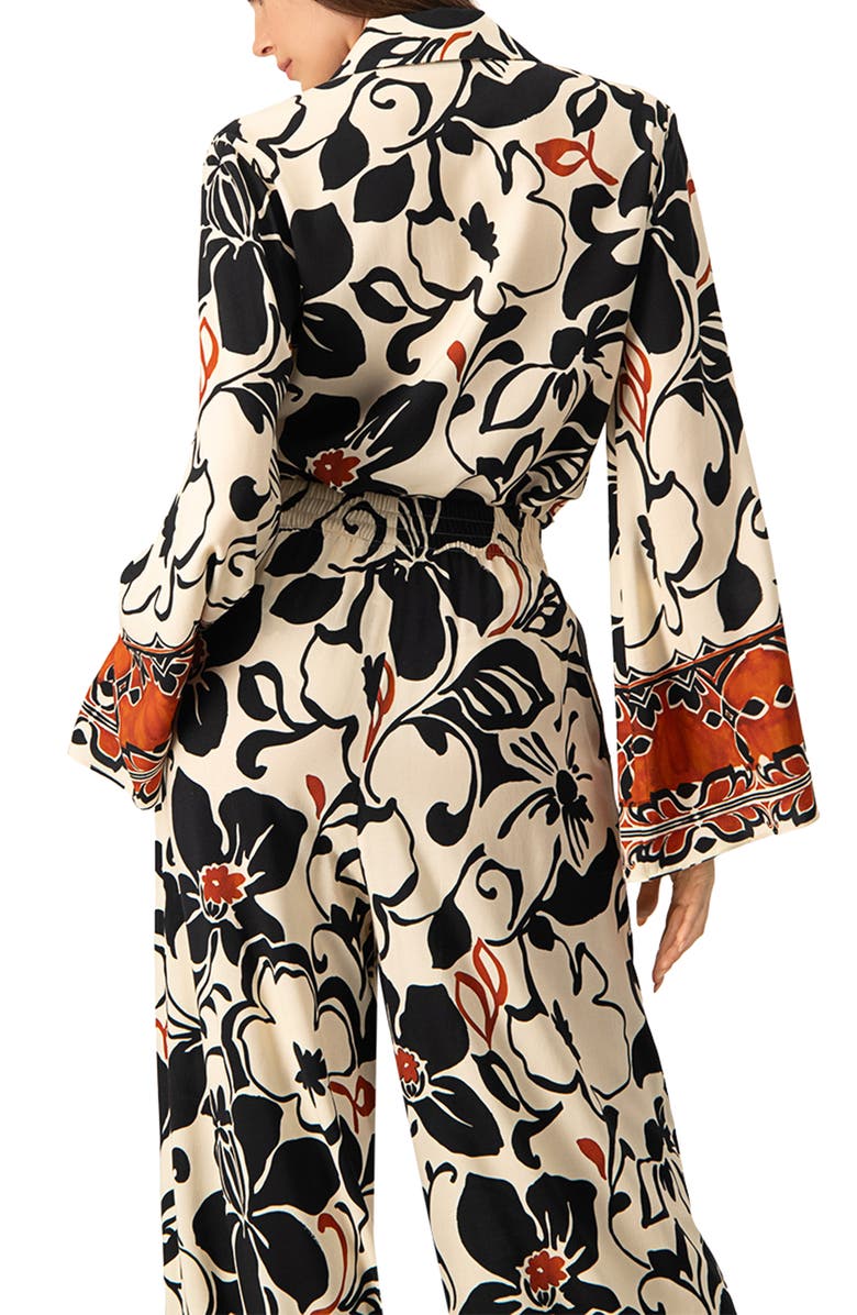 IVONNE Wide Sleeve Printed Shirt, Alternate, color, Multicolor