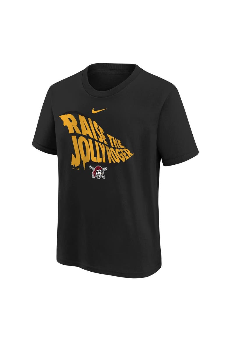 Youth Nike  Black Pittsburgh Pirates Hometown Collection T-Shirt, Alternate, color, Black