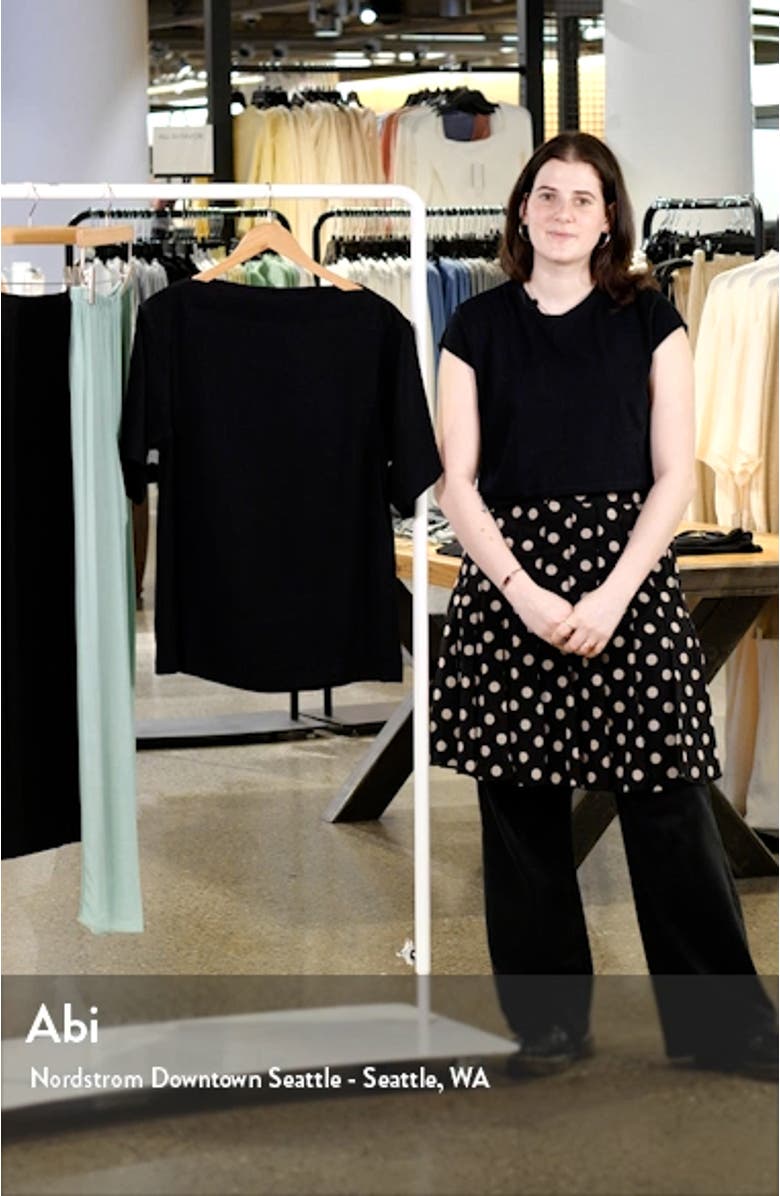 Haze Boatneck Cotton Blend Top, sales video thumbnail