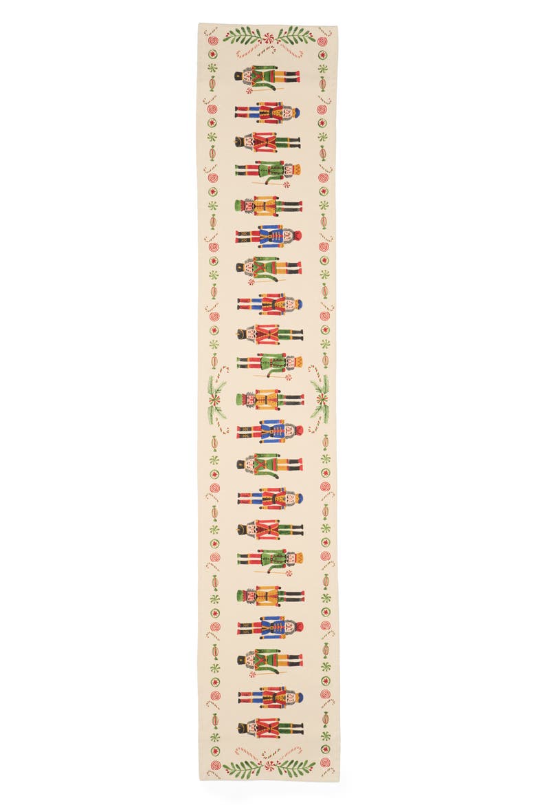 Nutcracker Cotton Table Runner, Main, color, NUTCRACKER