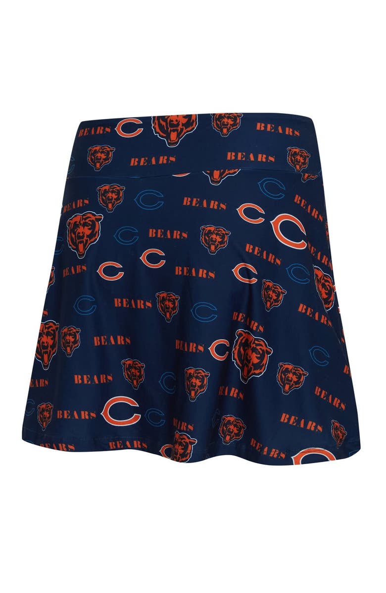 CONCEPTS SPORT Women's Concepts Sport Navy Chicago Bears Mosaic Allover Print Skort, Alternate, color, Navy