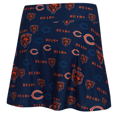 Concepts Sport Navy Chicago Bears Mosaic Allover Print Skort In Multi