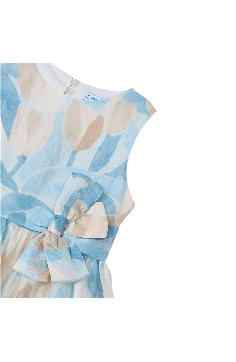 Mayoral Floral Printed Dress, Alternate, color, Blue