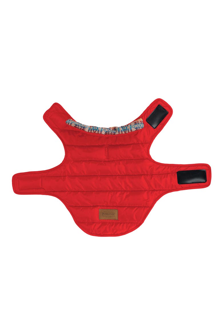 Puffer Dog Coat, Alternate, color, RED