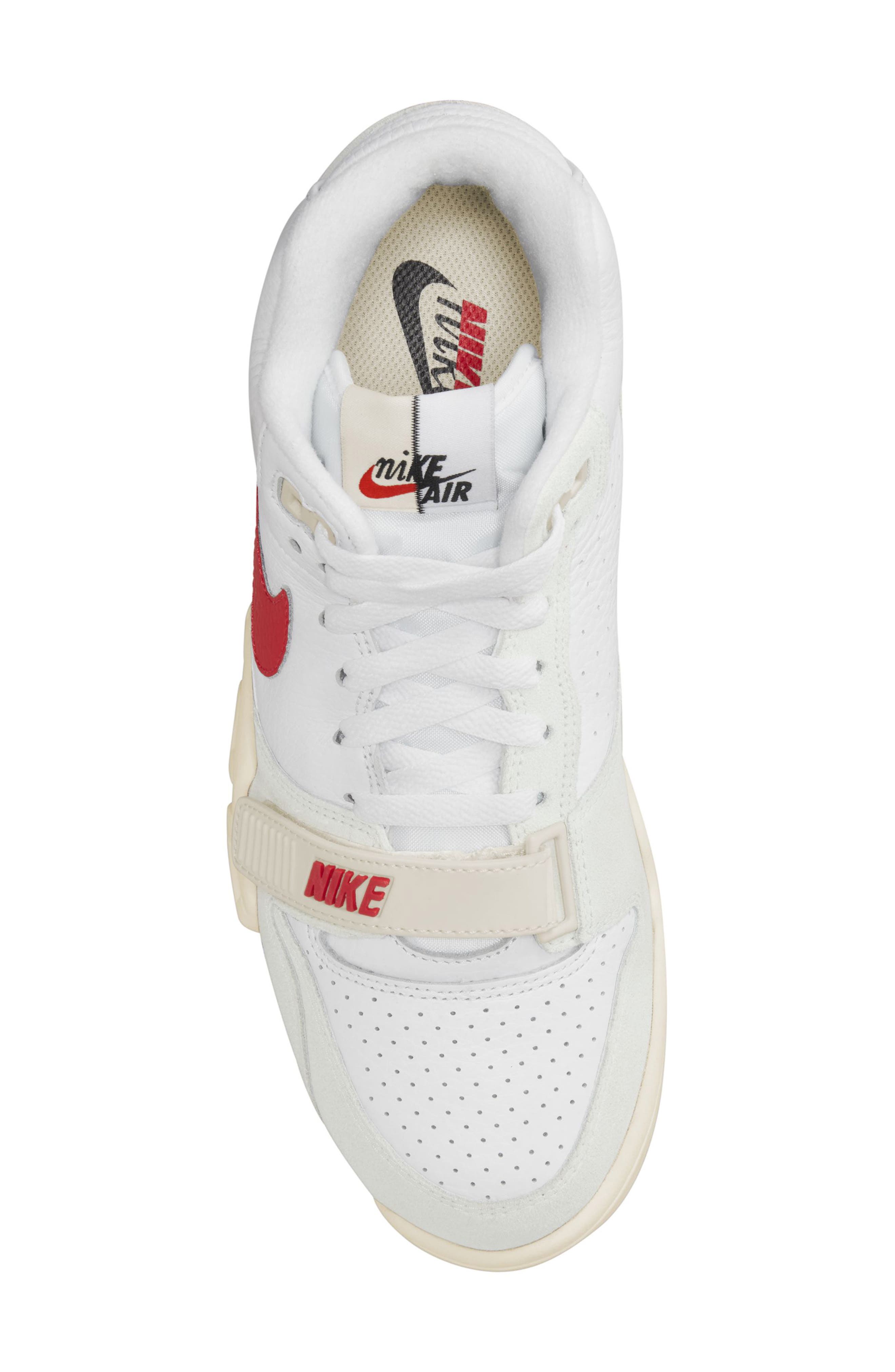 Air Trainer 1 Sneaker, Alternate, color, WHITE/ UNIVERSITY RED/ BLACK