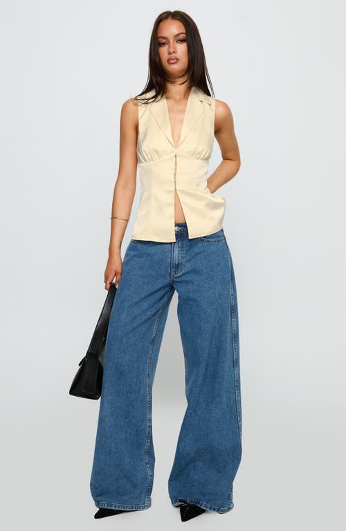 Princess Polly My Truth Satin Vest In White