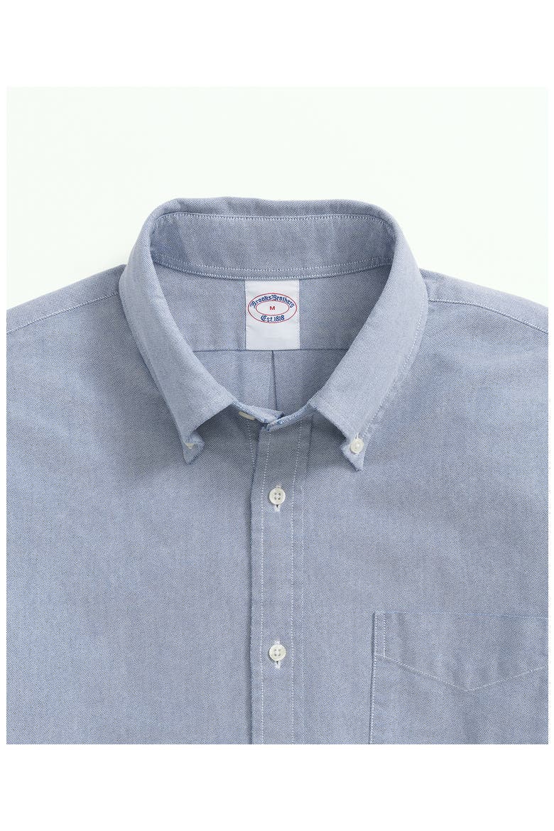 Oxford Cotton Button-Down Shirt, Alternate, color, SOLIDBLUE
