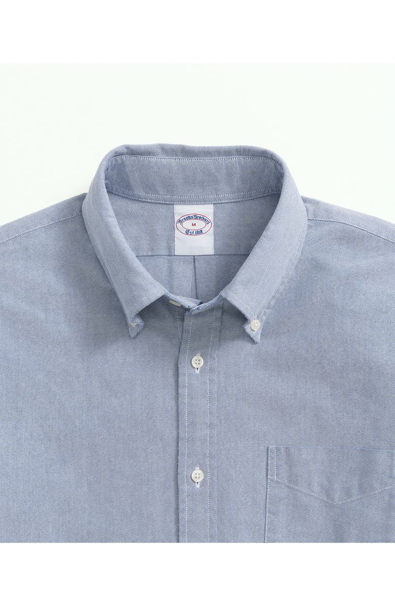 Brooks Brothers Oxford Cotton Button-Down Shirt, Alternate, color, Solid Blue