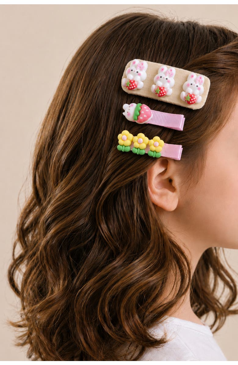 Puttisu Honey Blossom Garden Hair Clip Set of 5, Alternate, color, Yellow
