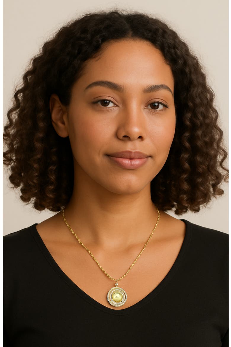 Orbital Pendant Necklace, Alternate, color, GOLD