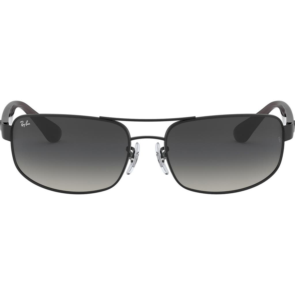 Ray-Ban 61mm Square Sunglasses in Matte Black at Nordstrom Rack