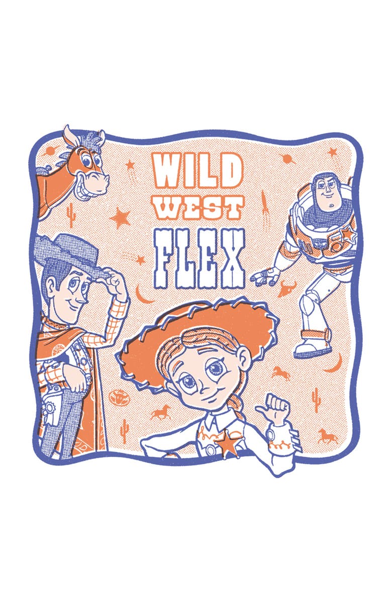 Toy Story 5 Men's Toy Story 5 Wild West Flex Graphic T-Shirt, Alternate, color, White