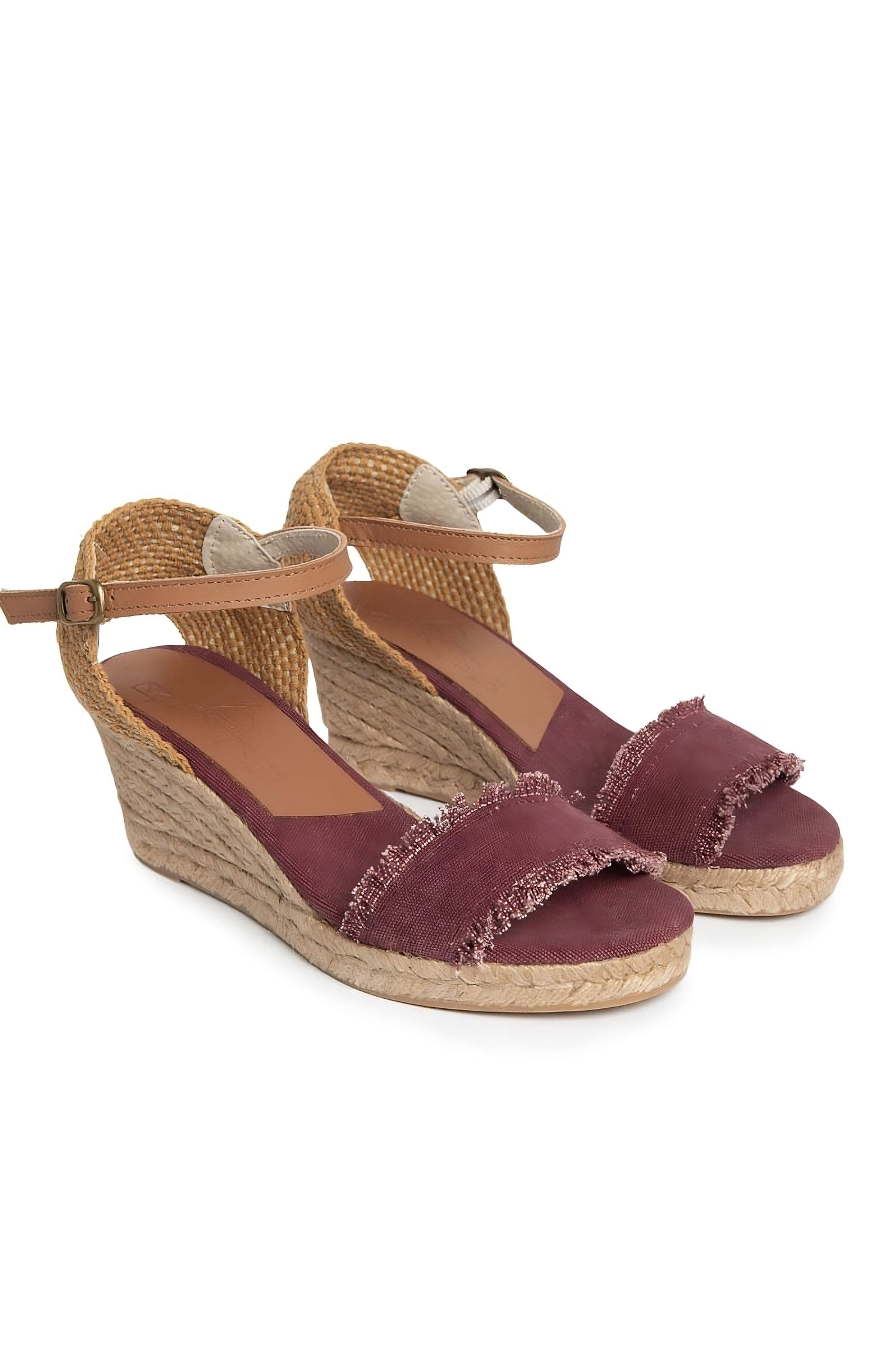 Menina Step Inesa Single Fringed Band Espadrille, Alternate, color, Terra Cotta