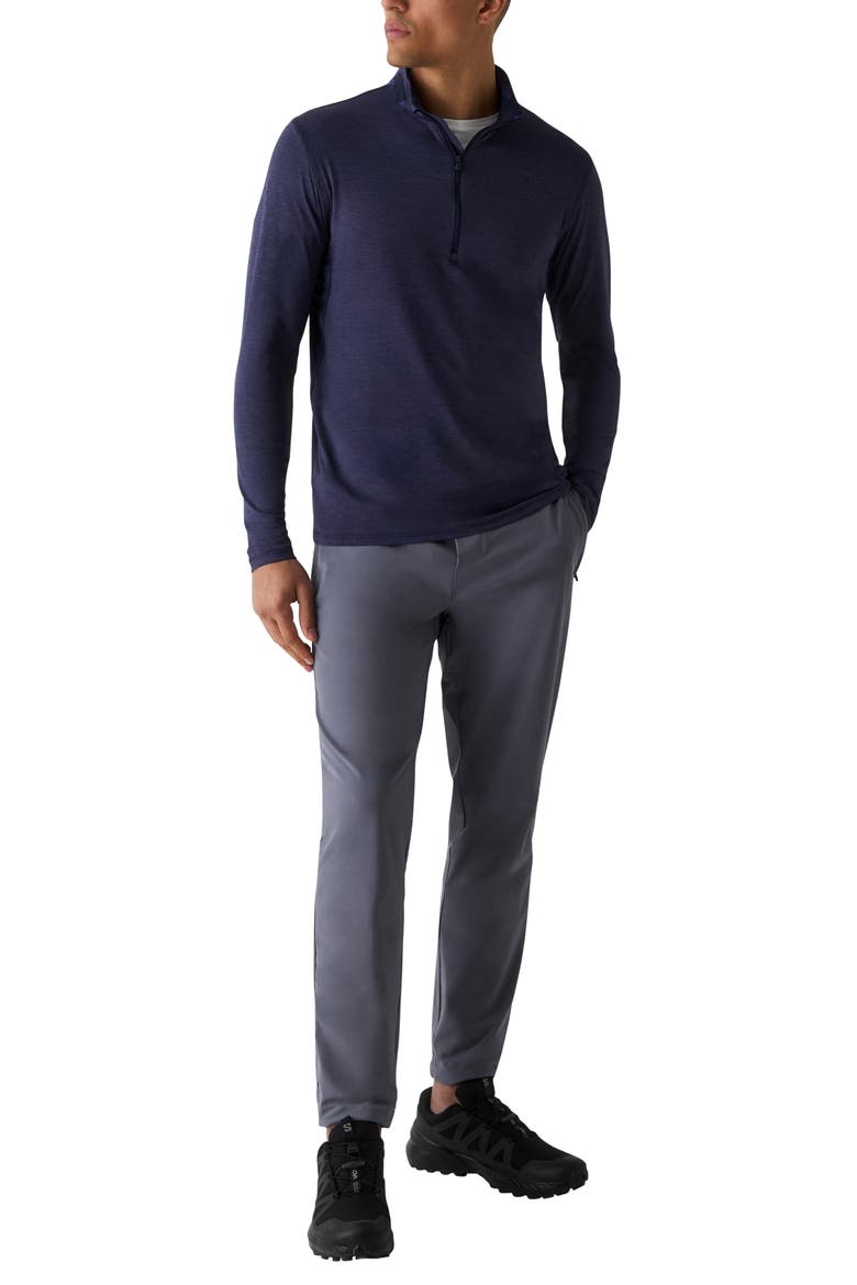 Guide Sport Quarter Zip Golf Pullover, Alternate, color, MALTESE BLUE