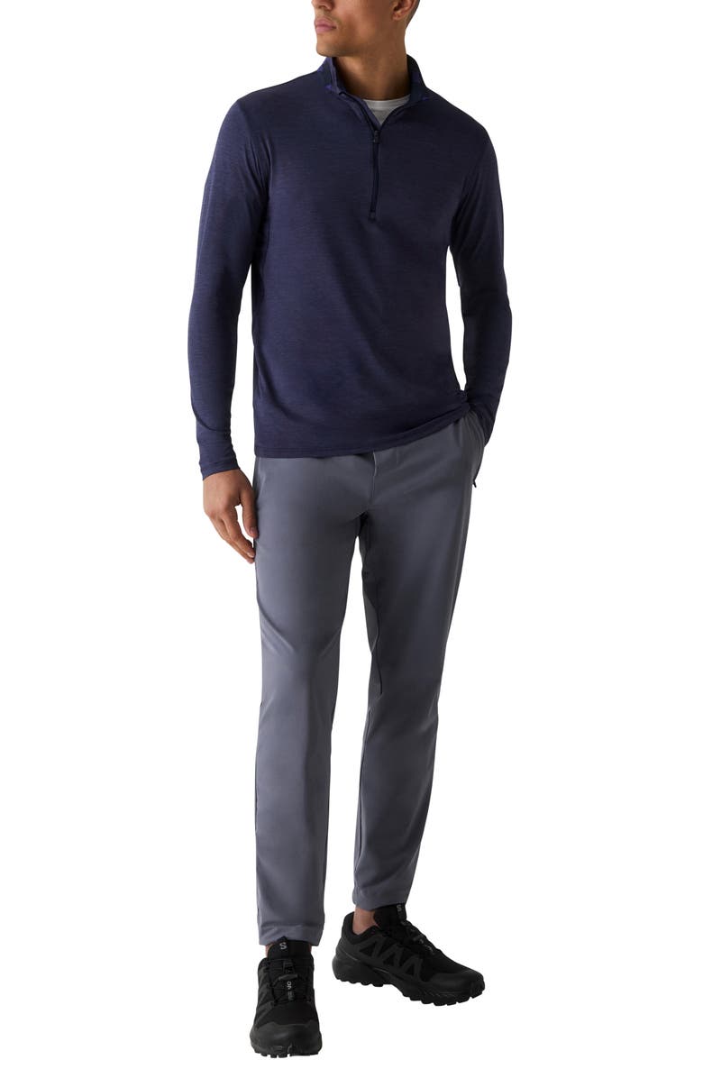 Greyson Guide Sport Quarter Zip Golf Pullover, Alternate, color, Maltese Blue