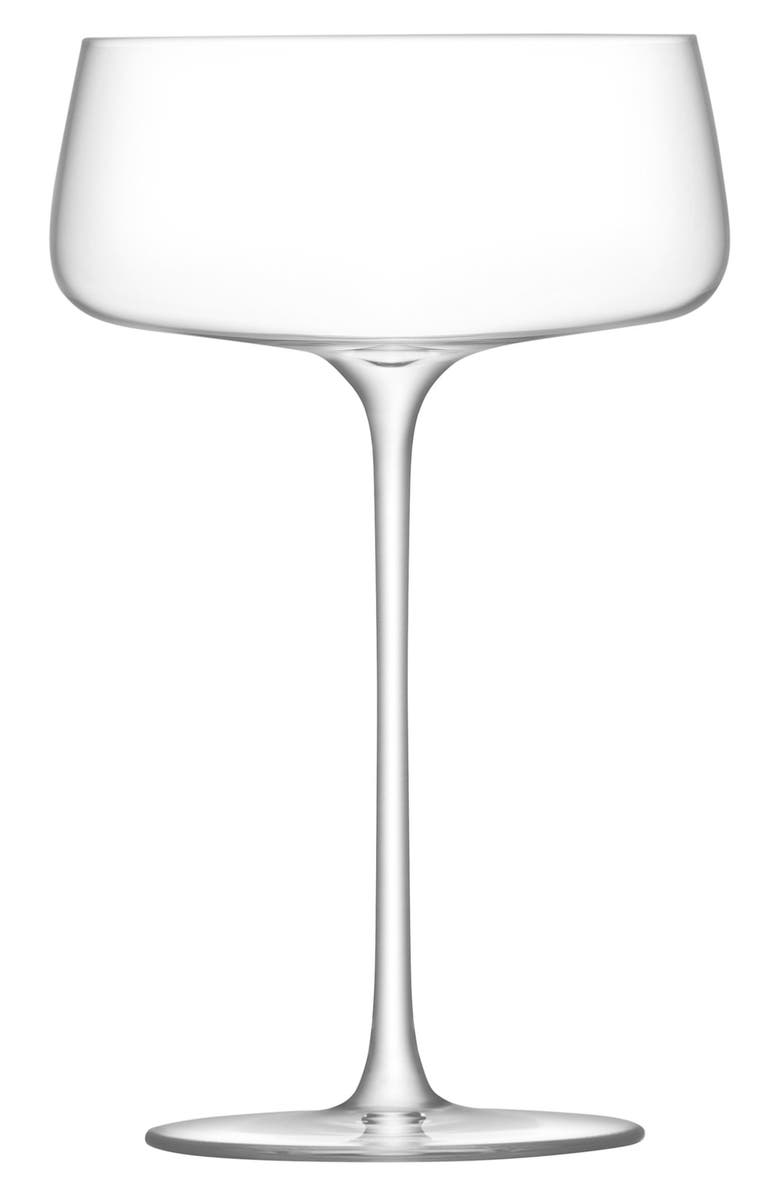LSA Metropolitan Champagne Saucer, Main, color, Clear