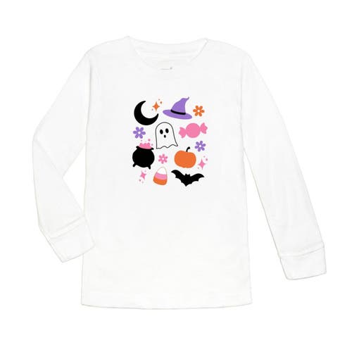 Sweet Wink Halloween Fun Long Sleeve Shirt In White