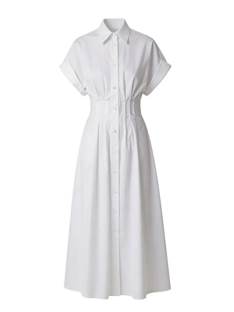 white cotton shirtwaist dress SOLD