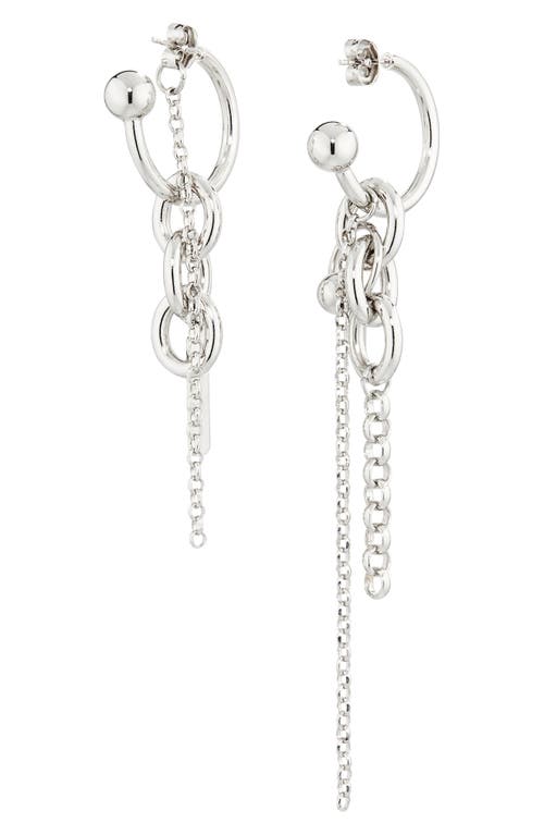 Justine Clenquet Lewis Mismatched Hoop Earrings In Metallic