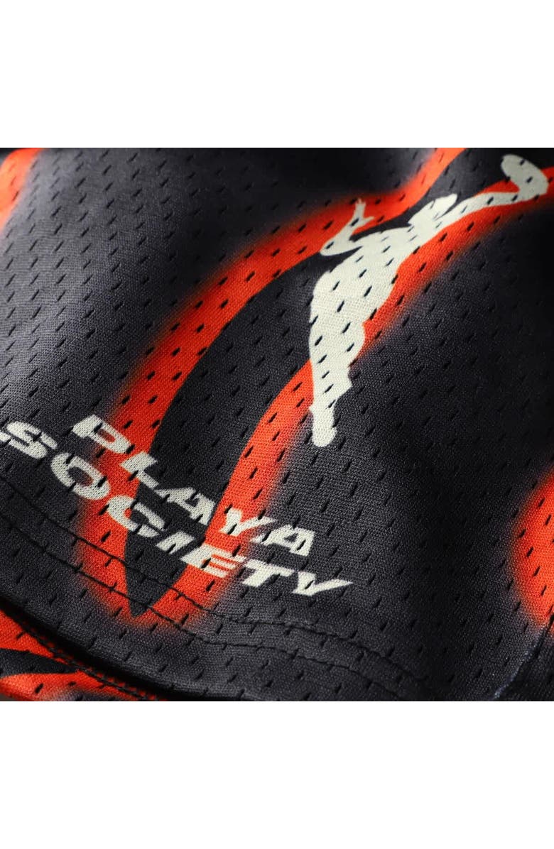 Playa Society Unisex Playa Society  Black WNBA Athletic Shorts, Alternate, color, Black