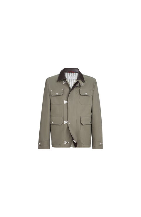 Water-resistant techno cotton outerwear