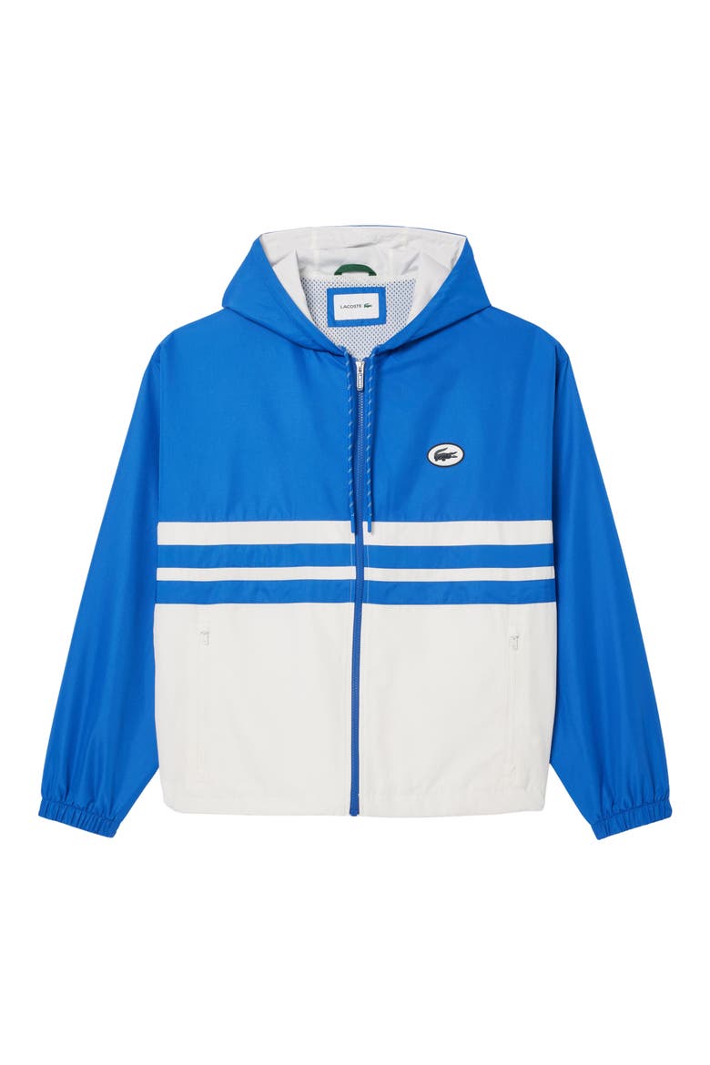 Water Repellent Colorblock Hooded Jacket, Alternate, color, ITV LADIGUE/ FARINE