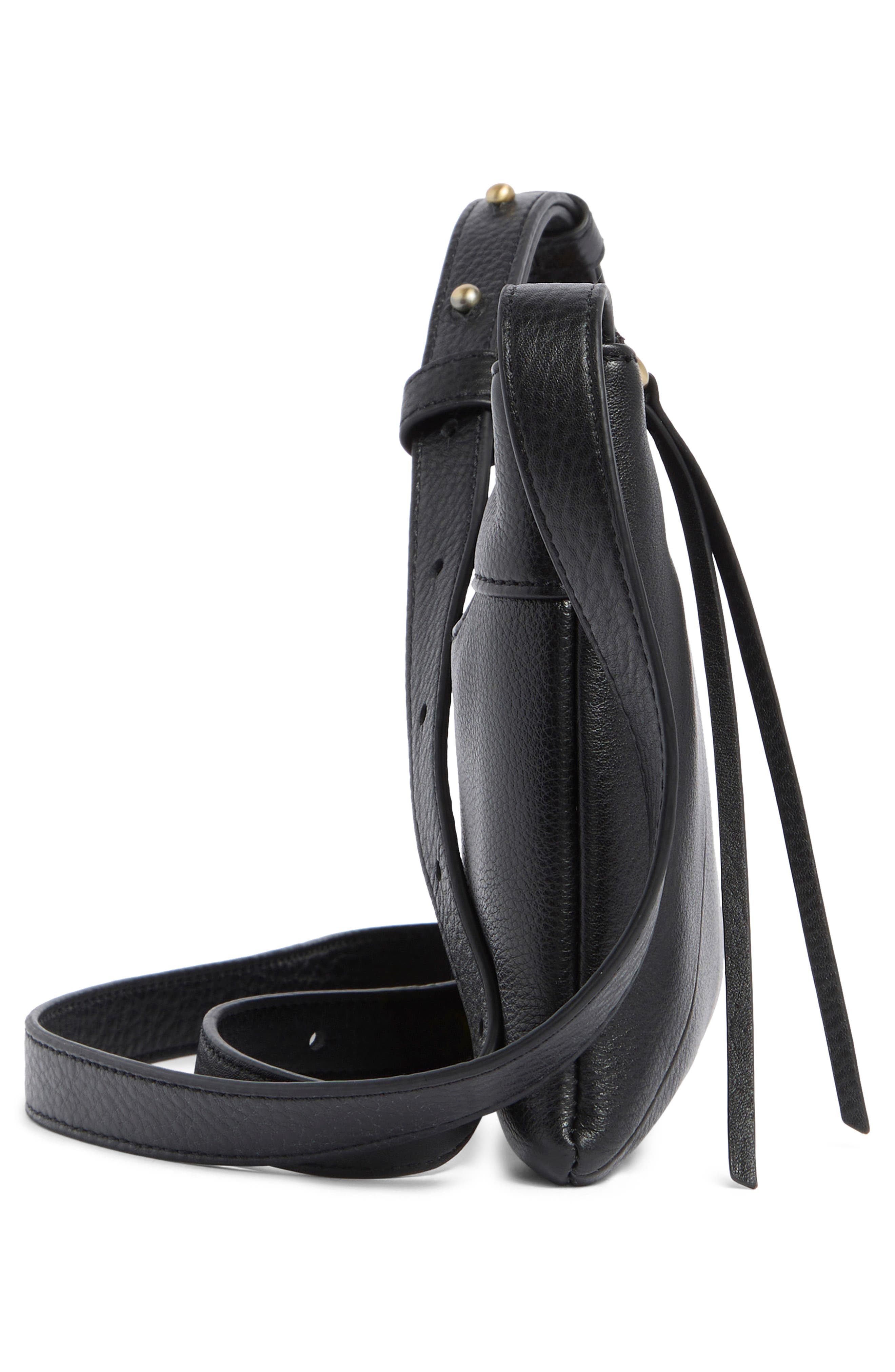 HOBO Paulette Small Crossbody Bag, Alternate, color, Black