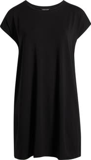 Eileen Fisher Boxy Crewneck Jersey Dress