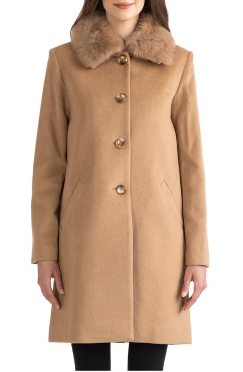 Toscana Genuine Shearling Club Collar Jacket