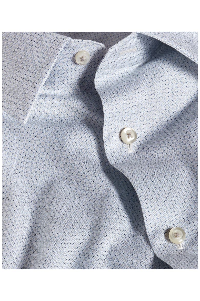 Trim Fit Micro Geo Print Dress Shirt, Alternate, color, PEARL
