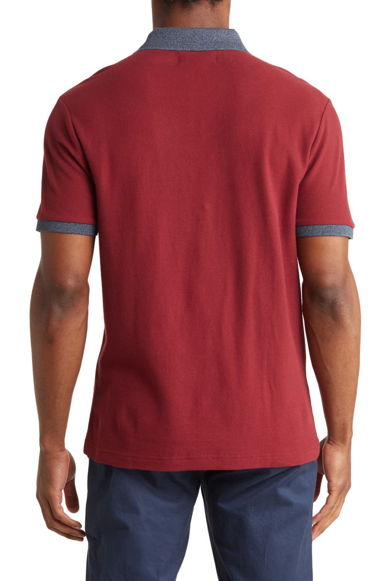 Original Penguin Jaspe Short Sleeve Polo, Alternate, color, Cabernet