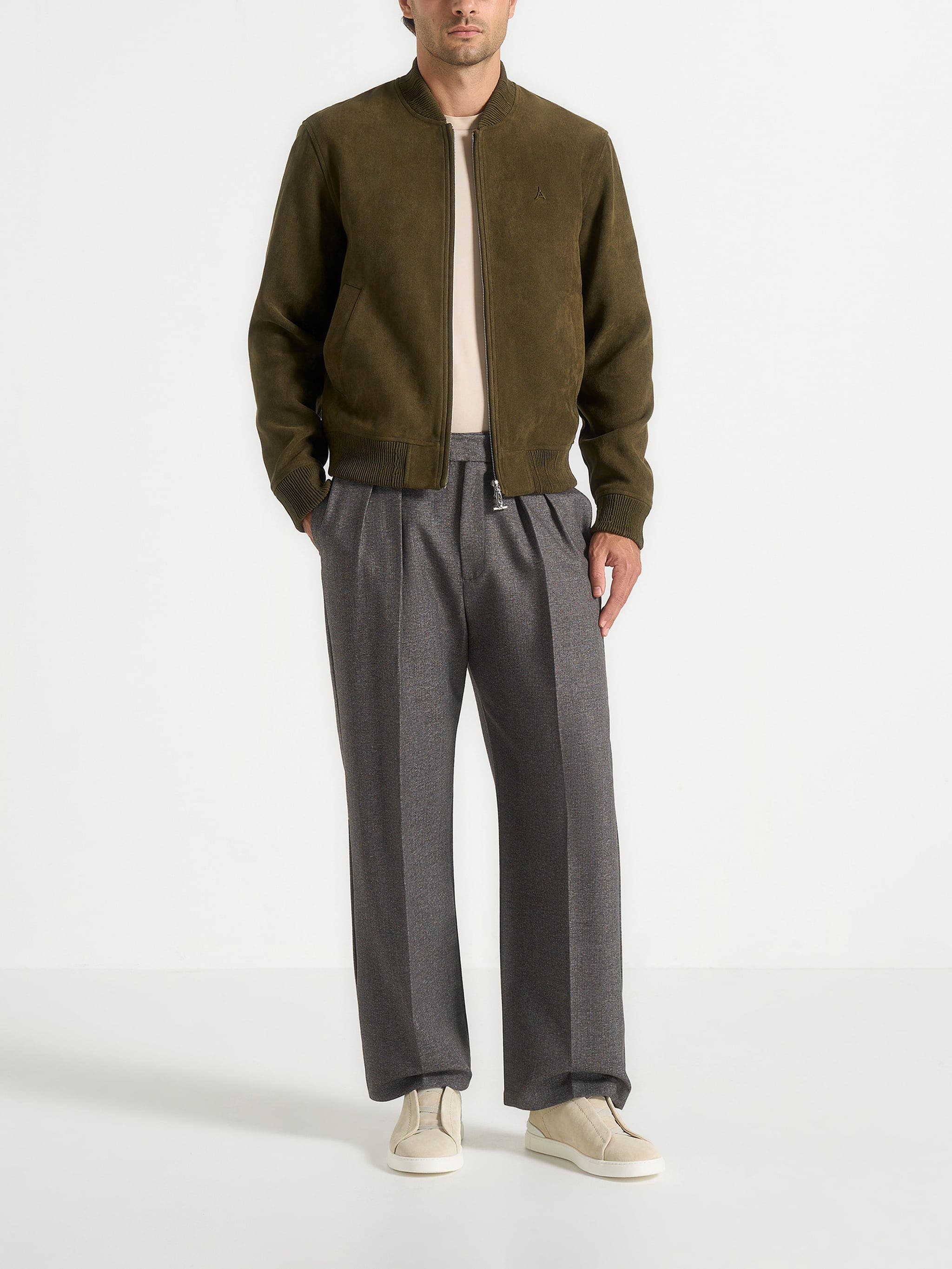 Arsene Suede Bomber Jacket - image 4