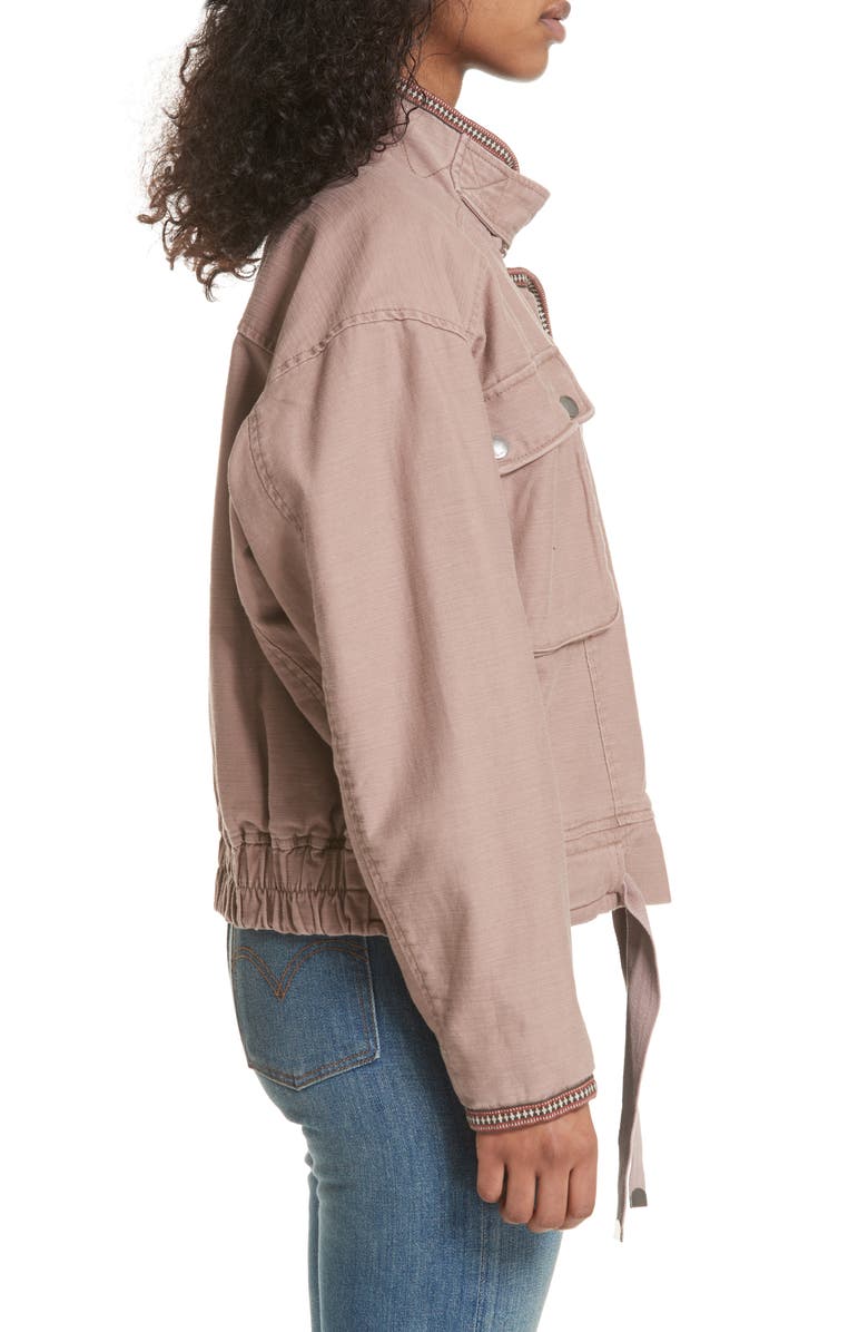 Free People Flight Line Bomber Jacket, Alternate, color, 