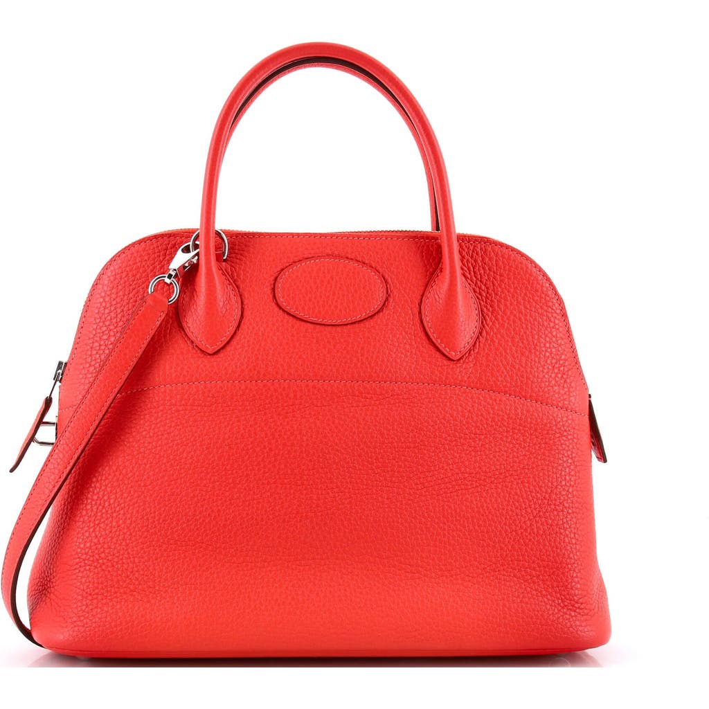 Pre-owned Hermes Hermes Bolide Bag Clemence 31 In Red