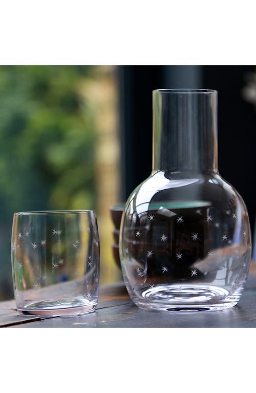 The Vintage List Star Carafe & Glass In Transparent