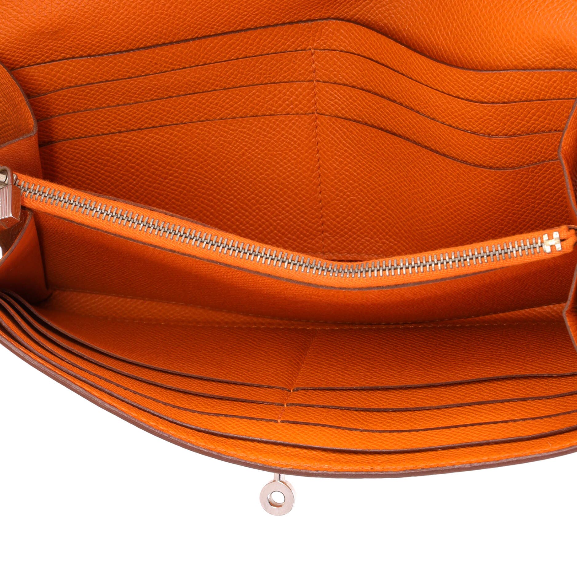Kelly Wallet Epsom Long, Alternate, color, Orange