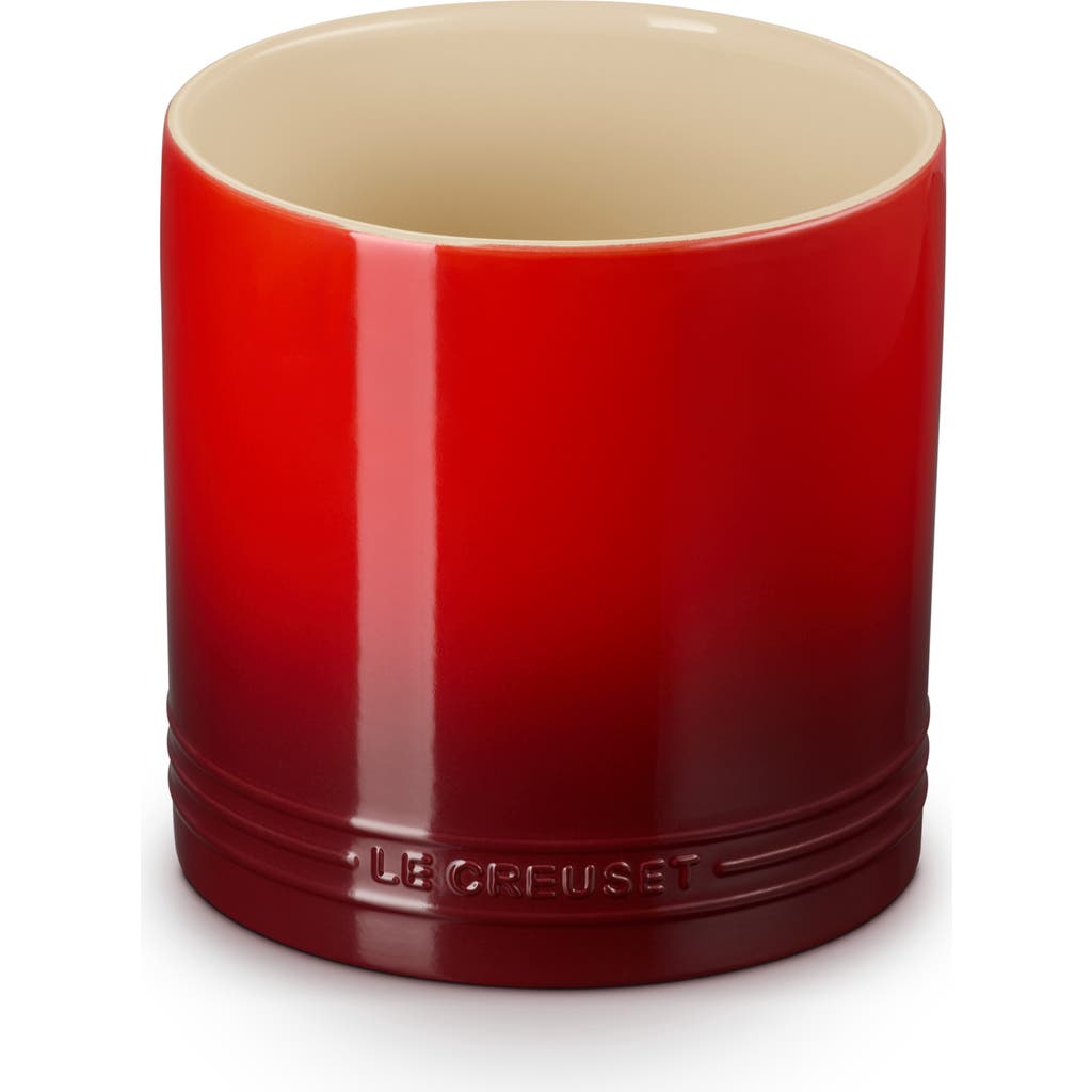 Le Creuset Signature Stoneware Utensil Crock In Red